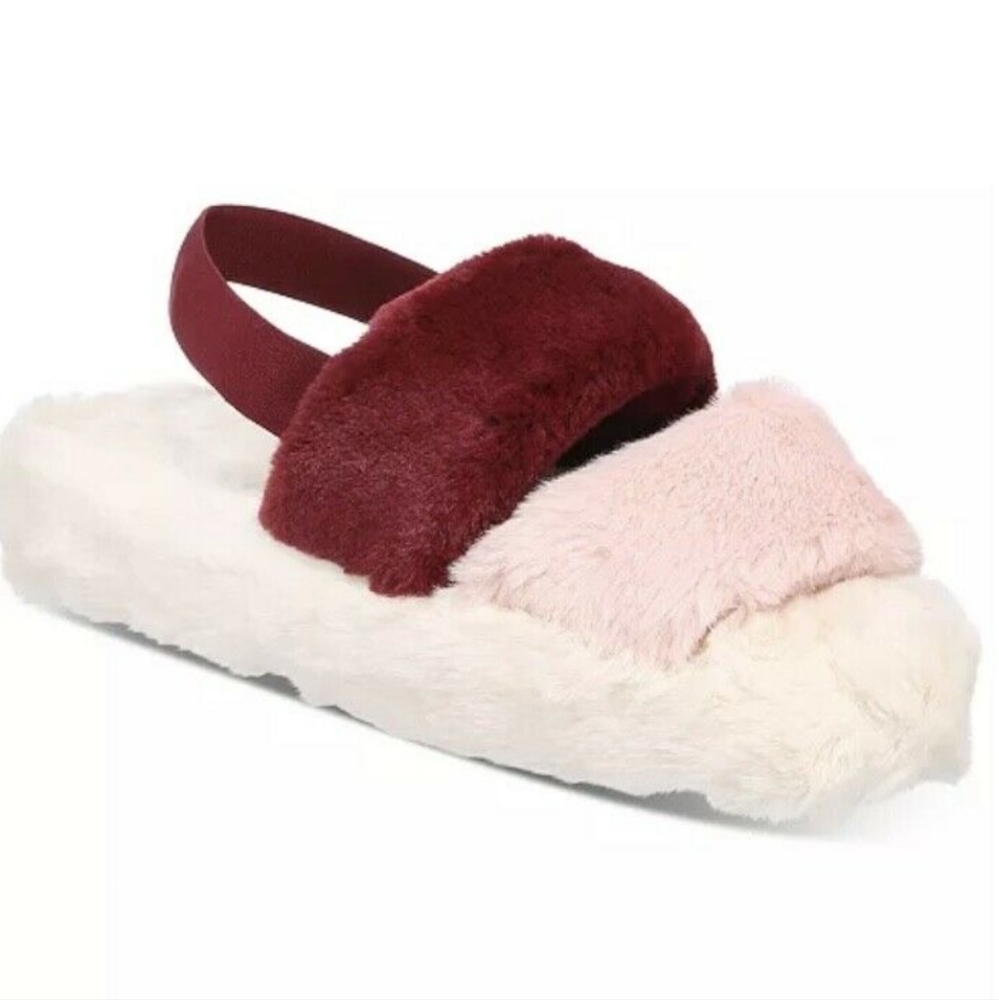 Jenni Intimates Faux Fur slip-on slipper